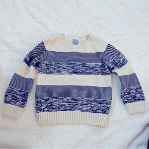 100% cotton baby gap striped knit sweater